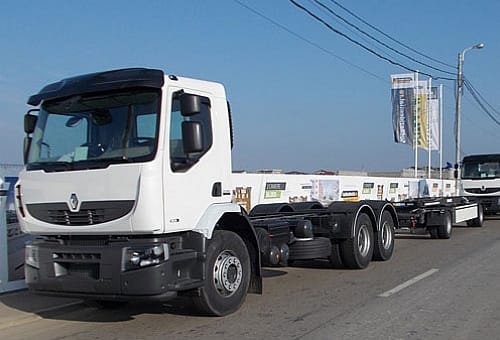 Autogunoiere pentru transfer deșeuri 3 Autocontainer cu Remorca