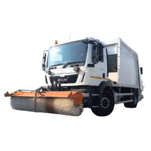 Autocontainer multifuncțional (lamă de deszăpezire / perie frontală)