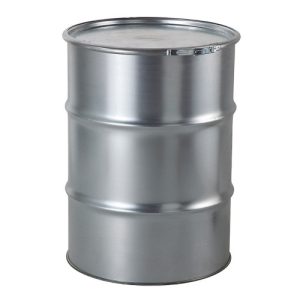 Butoi metalic 200 L cu capac detașabil